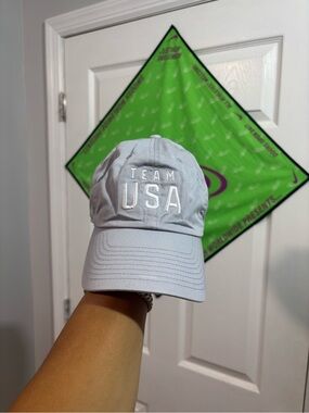Nike Soccer Team USA Olympic Hat Medium/Large Official Gray Embroidered Club Cap